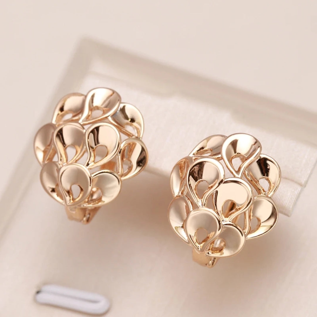 Brincos de ouro glamourosos e radiantes para cada momento especial