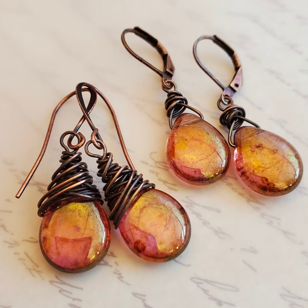 Brincos Vintage Glühwürmchen Funky para um Look Radiante