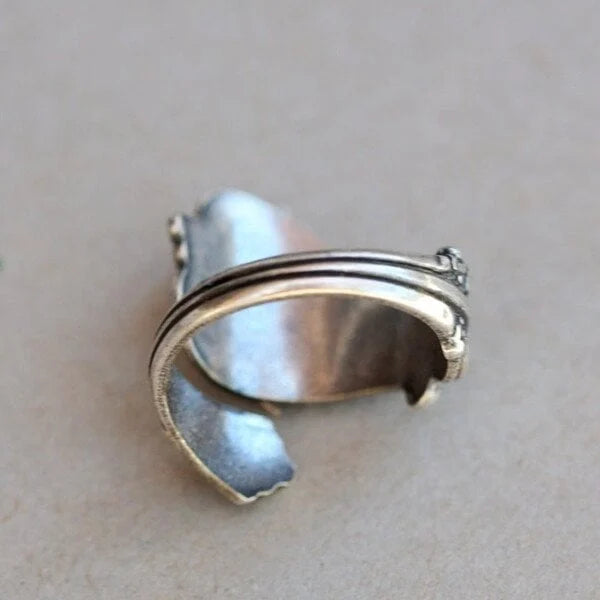 Anel de colher de coruja personalizável – O acessório ideal para amantes de animais!