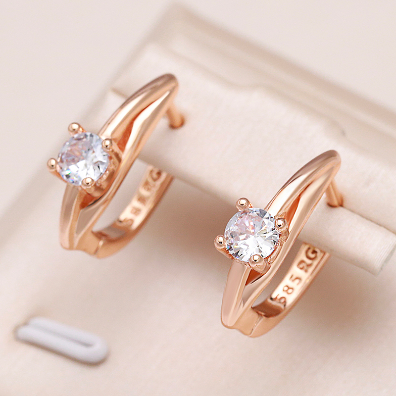 Brincos de cristal dourados elegantes para um toque cintilante