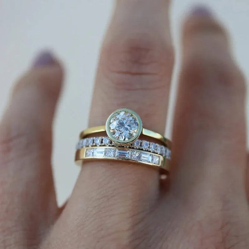 Conjunto de Anéis Clássicos em Estilo Vintage para Elegância Atemporal