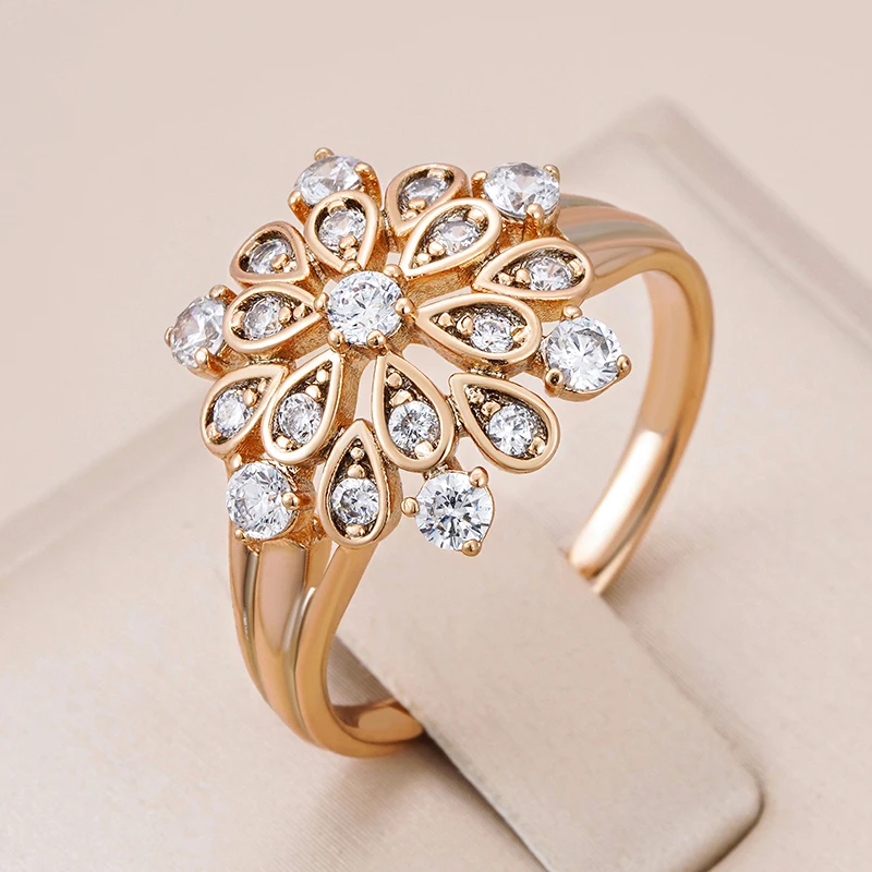 Anel Mandala Elegante com Brilho Radiante