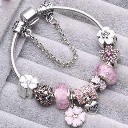 Pulseiras de Prata Rosa Vintage Elegantes - Adicione um Toque de Sofisticação ao Seu Pulso