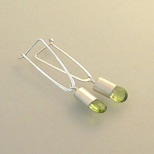 Brincos de Cristal de Azeitona Vintage Charmosos para uma Aparência Elegante