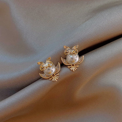Brincos de coruja dourados estilosos para um toque de glamour