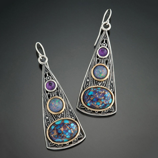 Brincos Boho encantadores em prata esterlina nobre