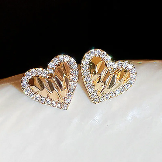 Experimente a elegância atemporal: Exuberantes brincos da Bright Hearts