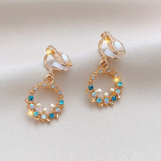 Deslumbrantes Brincos de Zircônia Multicolorida para um Visual Elegantemente Brilhante