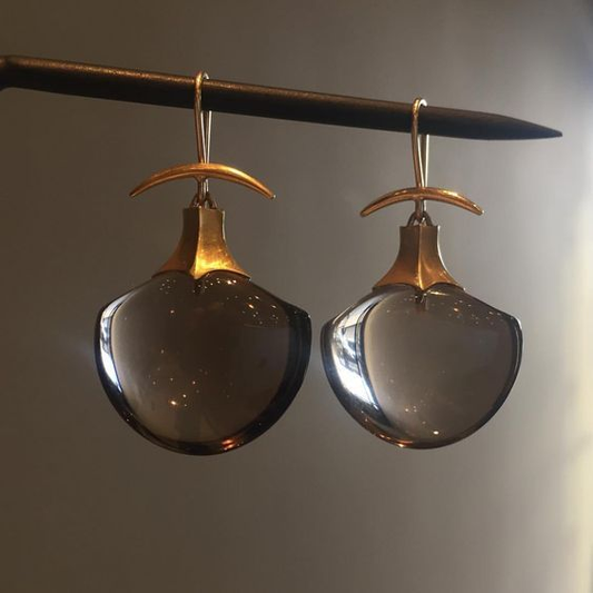 Brincos de Cristal Cósmico Vintage Elegantes para um Toque de Beleza Atemporal