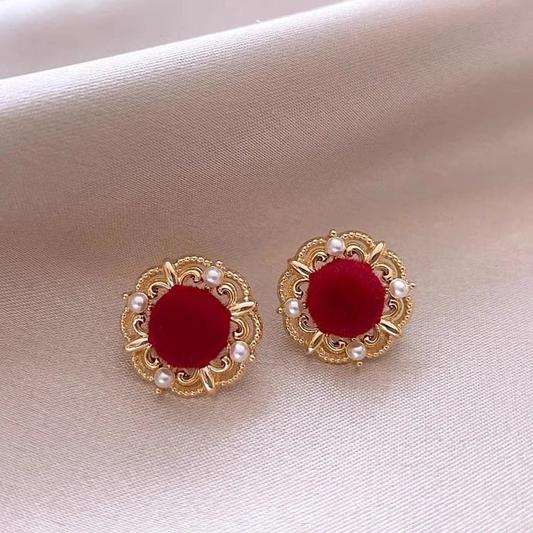 Elegantes brincos redondos em ouro rosa – Para um toque de glamour